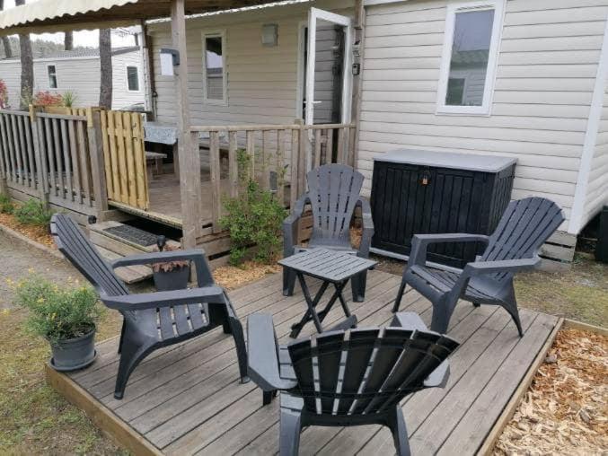 Mobil-home Climatisé 4 personnes camping 5* Lit et mixe Landes Exterior foto